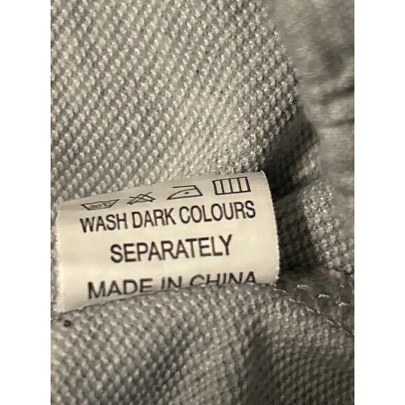 EUC Women's 2 Piece Gray Lounge Set Sweatshirt/Shorts Drawstring Size Large - Picture 4 of 5